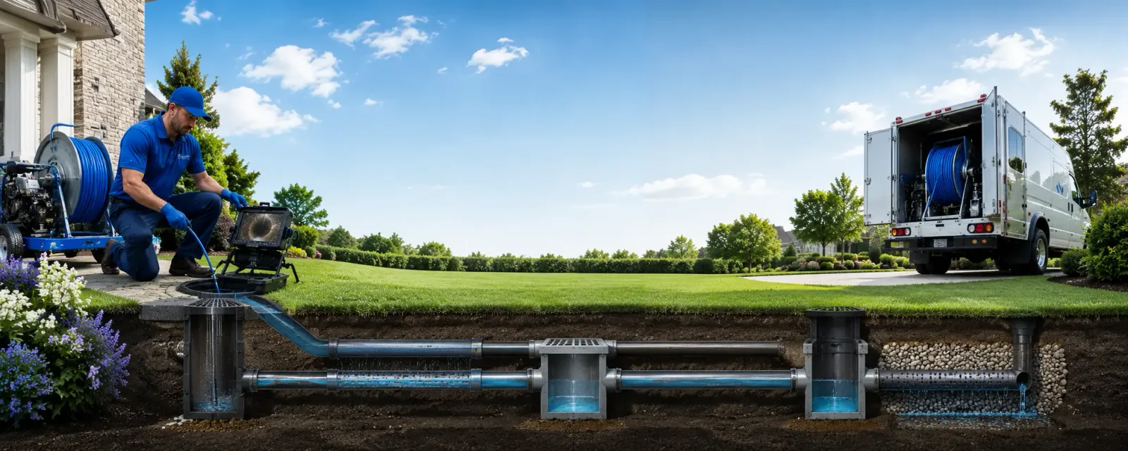 Outdoor drain cleaning information for Kempton, IN